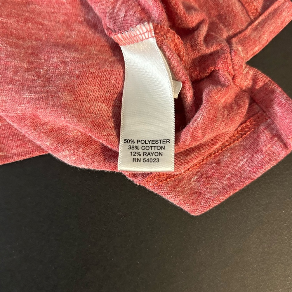 Banana Republic Heathered Red Vintage‎ Tee Polo Shirt Men’s Large - Picture 3 of 4